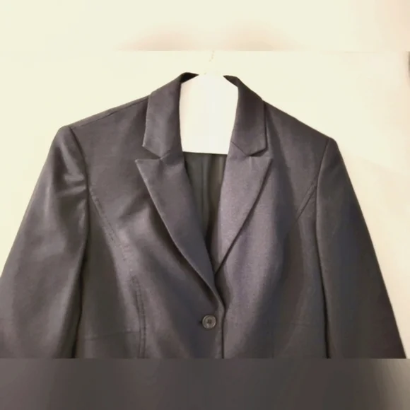 Jones New York Stretch Ladies Midnight Blue Blazer (Size 4) - Picture 2 of 10